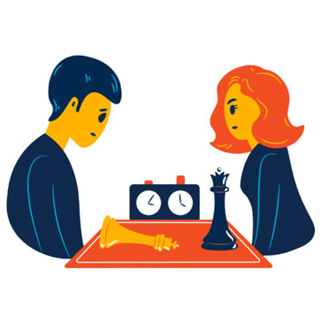 couple playing chess