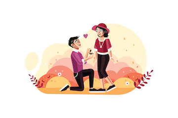 husband courting his wife
