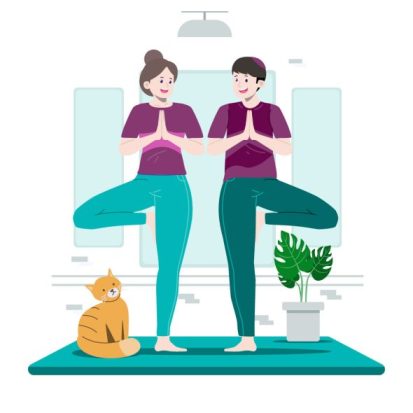 relationship fitness and marriage strength training man and wife doing daily relationship strengthening exercises